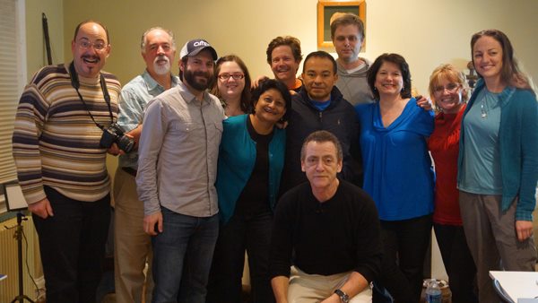 Kalpana Biswas (Front row, 2nd from L) with international filmmakers at a Backpack Video Journalism Workshop led by Bill Gentile(seated), Emmy-award winning video journalist in Washington DC.